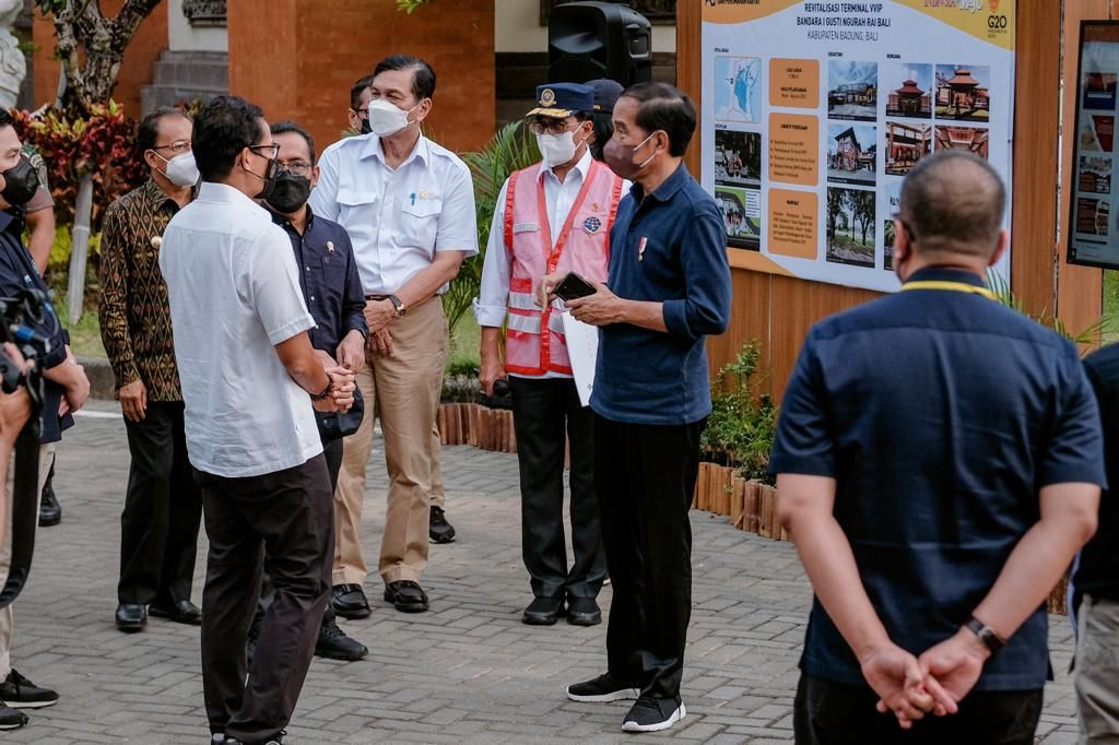 Menparekraf Dampingi Presiden Tinjau Kesiapan Penyelenggaraan G