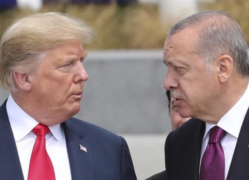 Recep Tayyip Erdogan dan Donald Trump dalam suatu kesempatan. (File: Layanan Presidensi Pers via Associated Press/Al Jazeera)