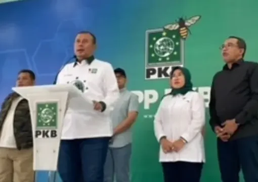 Ketua Fraksi PKB DPR RI Cucun Ahmad Syamsurijal, dalam konferensi pres di Kantor DPP PKB.