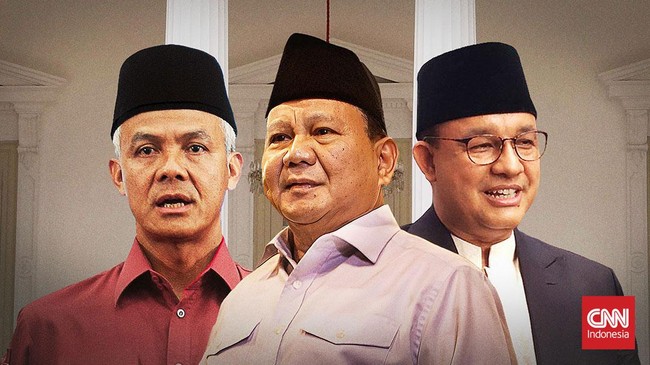 Dari tiga bakal capres yang diundang ke Jambi, Prabowo dan Anies hadir berbicara di panggung rakernas Apdesi, sementara Ganjar absen. Tiga sosok favorit bakal capres 2024: Ganjar Pranowo, Prabowo Subianto, dan Anies Baswedan.