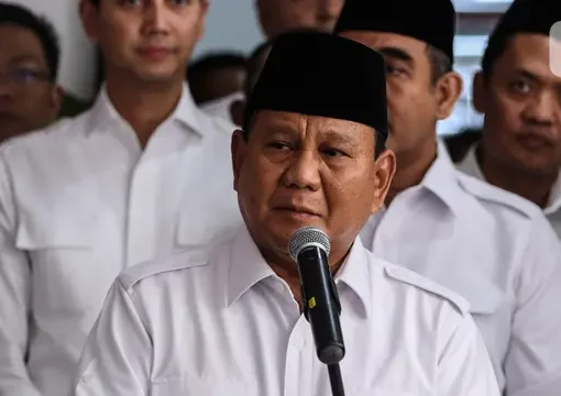 Menteri Pertahanan Prabowo Subianto .