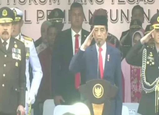 Presiden Jokowi memimpin upacara peringatan Hari Bhakti Adhyaksa ke 63.