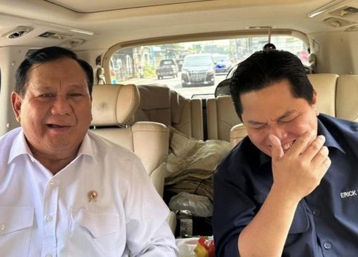 Prabowo dan Erick Thohir.