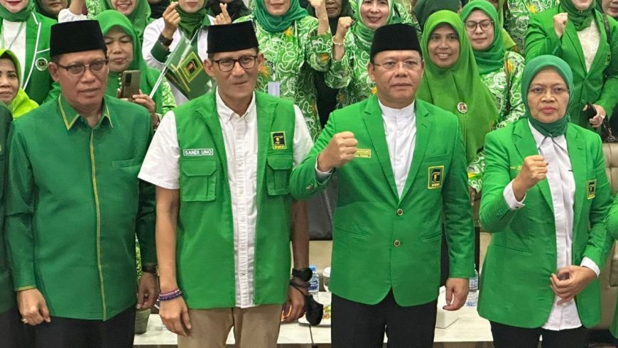 Menparekraf Sandiaga Uno dan Plt Ketum PPP Mardiono.