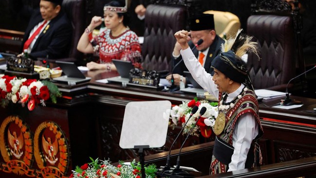 Presiden Jokowi singgung Pilpres 2024 saat pidato di sidang tahunan MPR 2023.