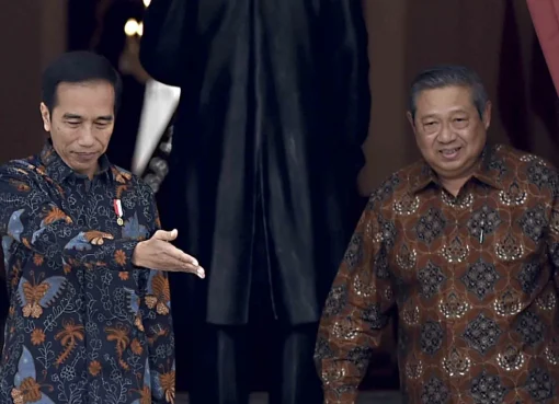 Jokowi dan SBY d Istana.