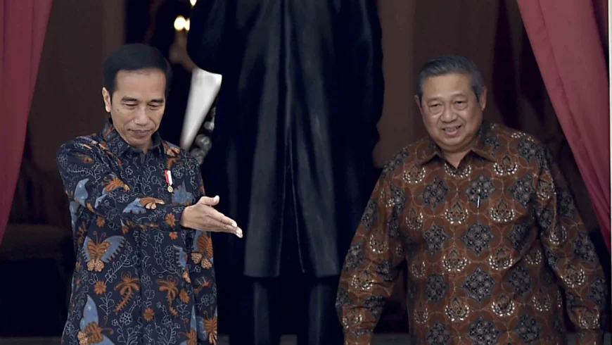 Jokowi dan SBY d Istana.