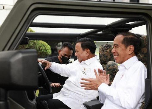 Presiden Jokowi dan Menhan Prabowo.