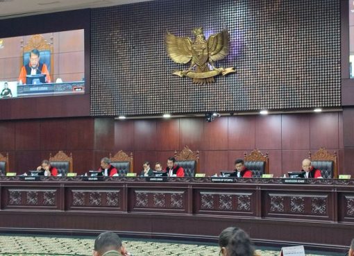 Sidang pembacaan putusan Mahkamah Konstitusi (MK).