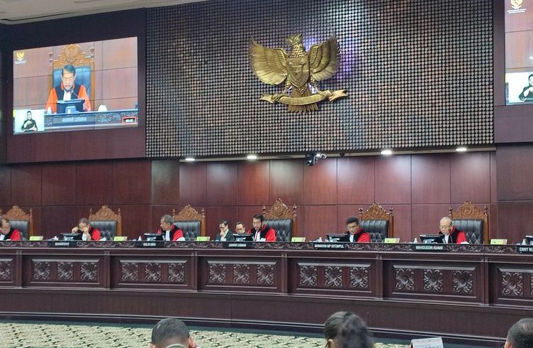 Sidang pembacaan putusan Mahkamah Konstitusi (MK).