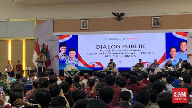 Menhan Prabowo Minta Maaf Gibran Absen Dialog Muhammadiyah, Hadirin