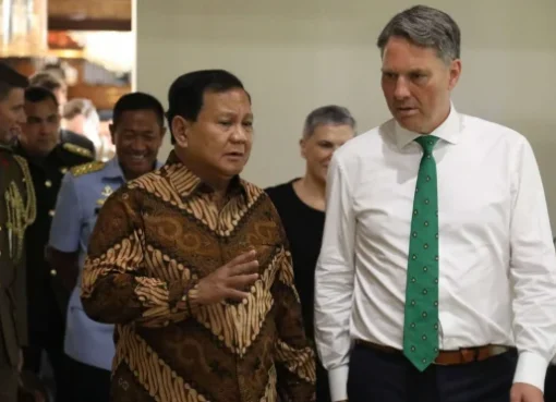 Prabowo Sambut Hangat Menhan Australia, Richard Marles.