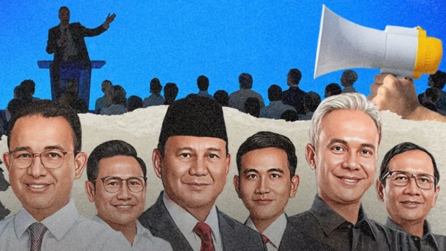 Tiga Paslon Capres-Cawapres untuk Pilpres 2024.